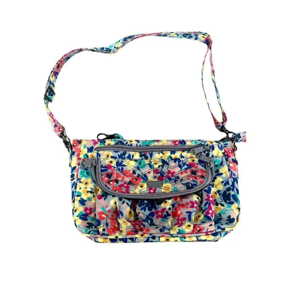 Lug Mambo Wildflower Quilted Crossbody Shoulder Bag RFID NWOT